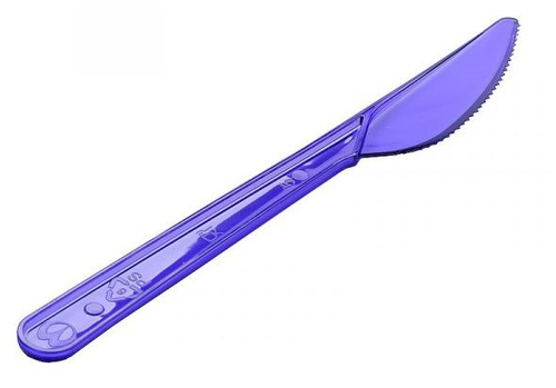 Одноразовые пластиковые ножи КРИСТАЛЛ